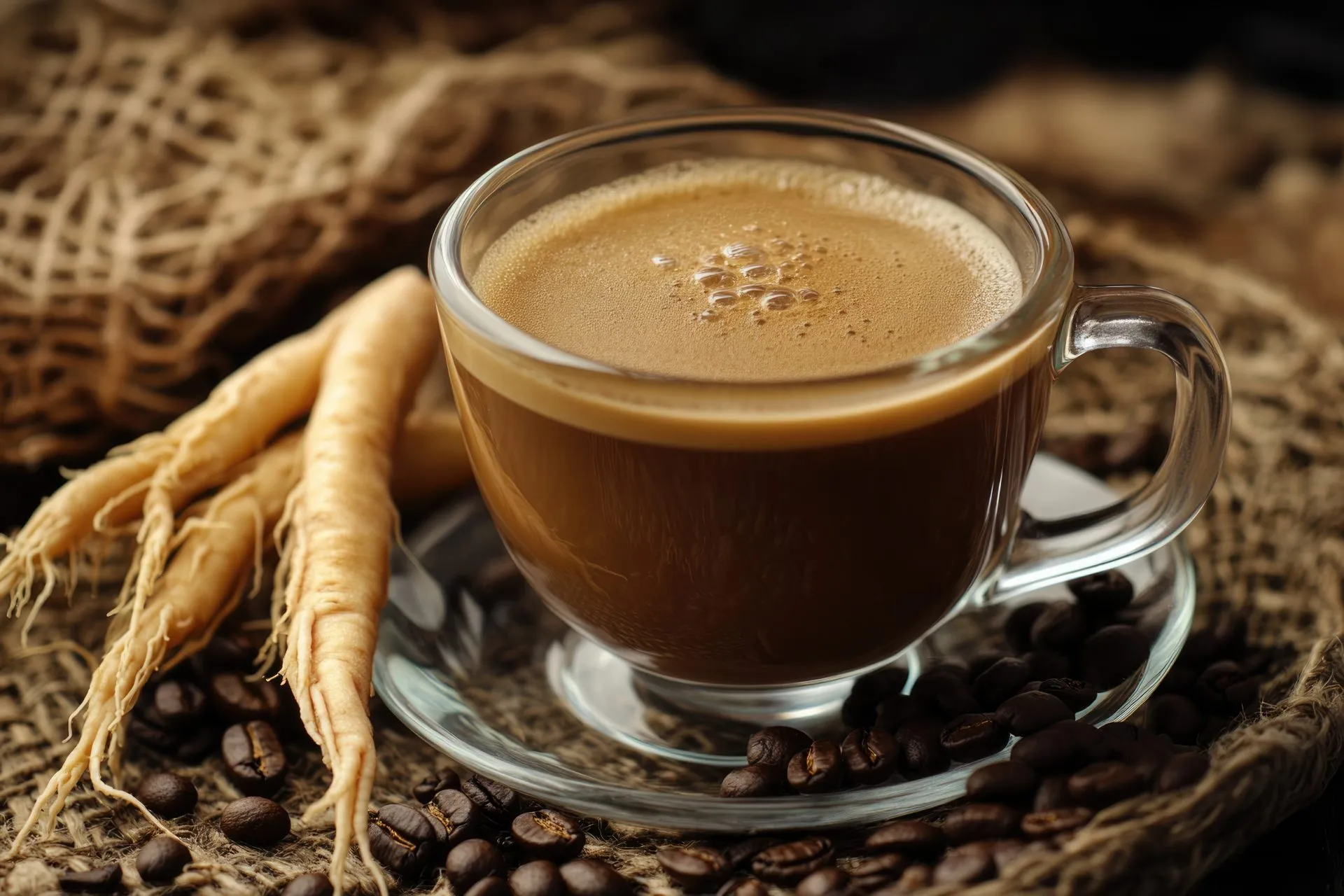 Caffè al ginseng: bevanda aromatica con radice di ginseng